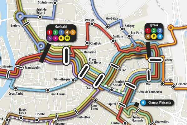 Studio Prépresse - Cartographie ligne de bus