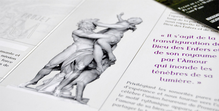 Studio Prépresse - Conception graphique de brochure artistique
