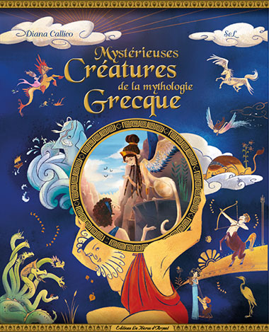 Studio Prépresse - création couverture de livre jeunesse sur la mythologie grecque