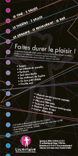 Studio Prépresse création de flyer de centre culturel