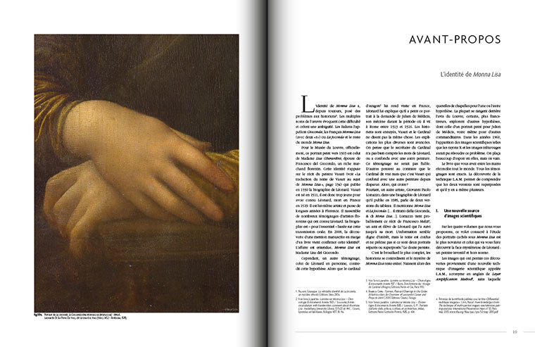 Studio Prépresse - Mise en page de livre d'art sur Léonard de Vinci